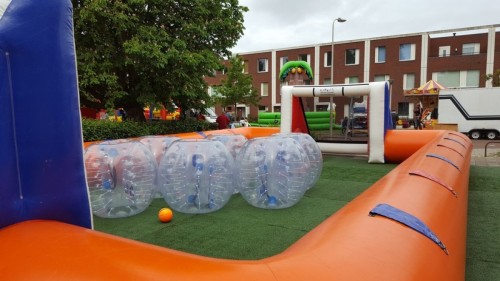 Bubble voetbal met boarding